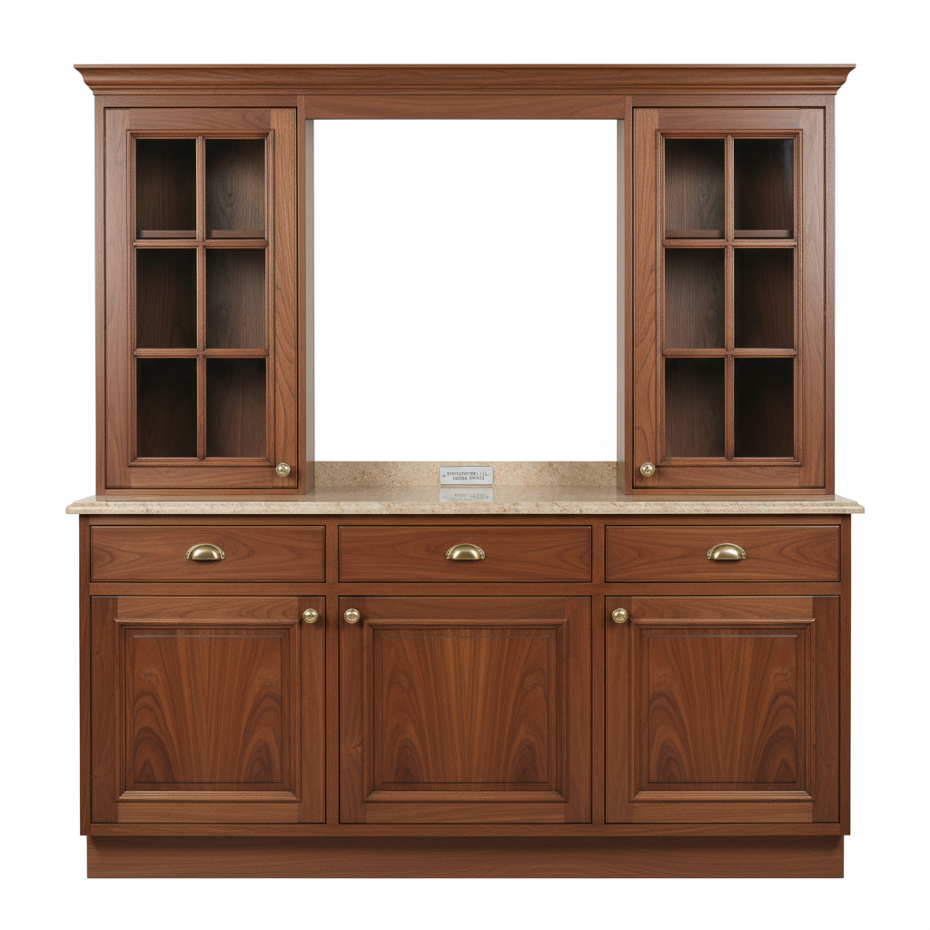 Klasik Ceviz Mutfak Dolabı