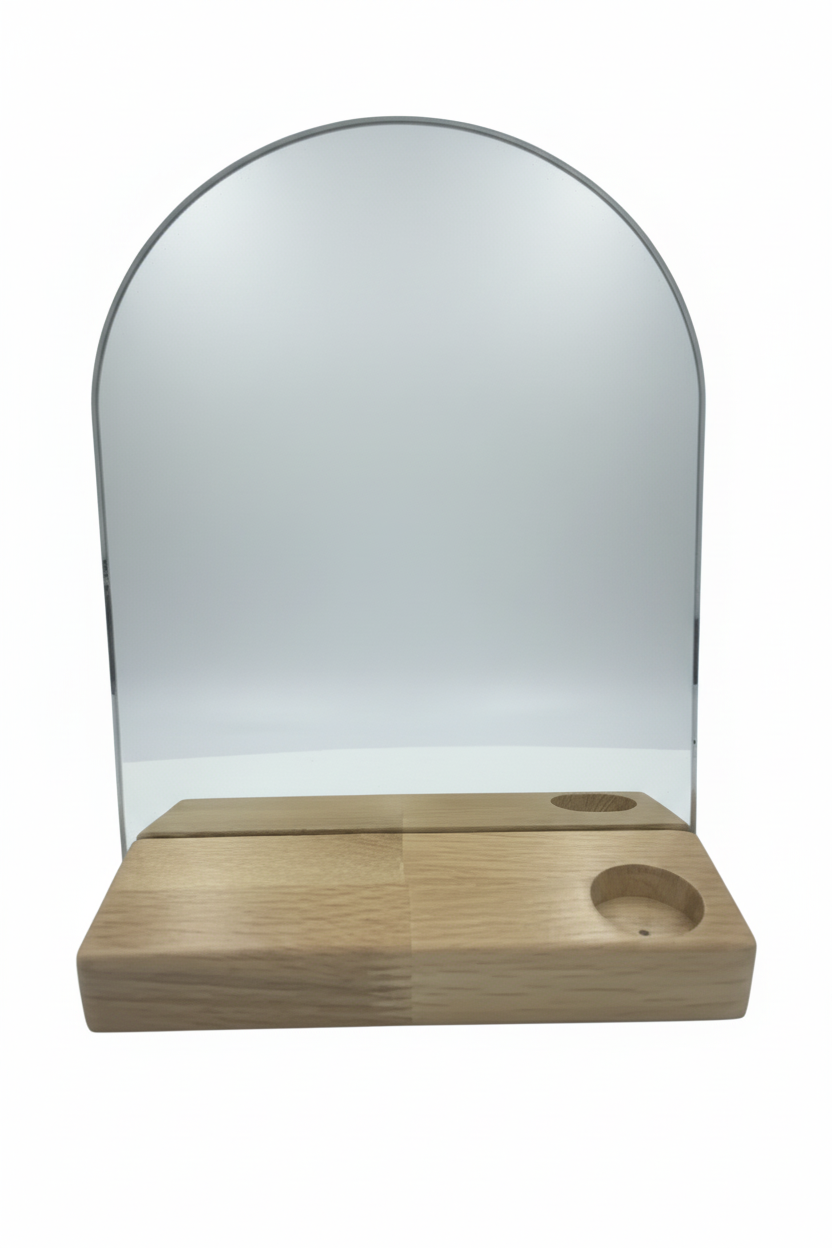 Aynalı mumluk - ön görünüm