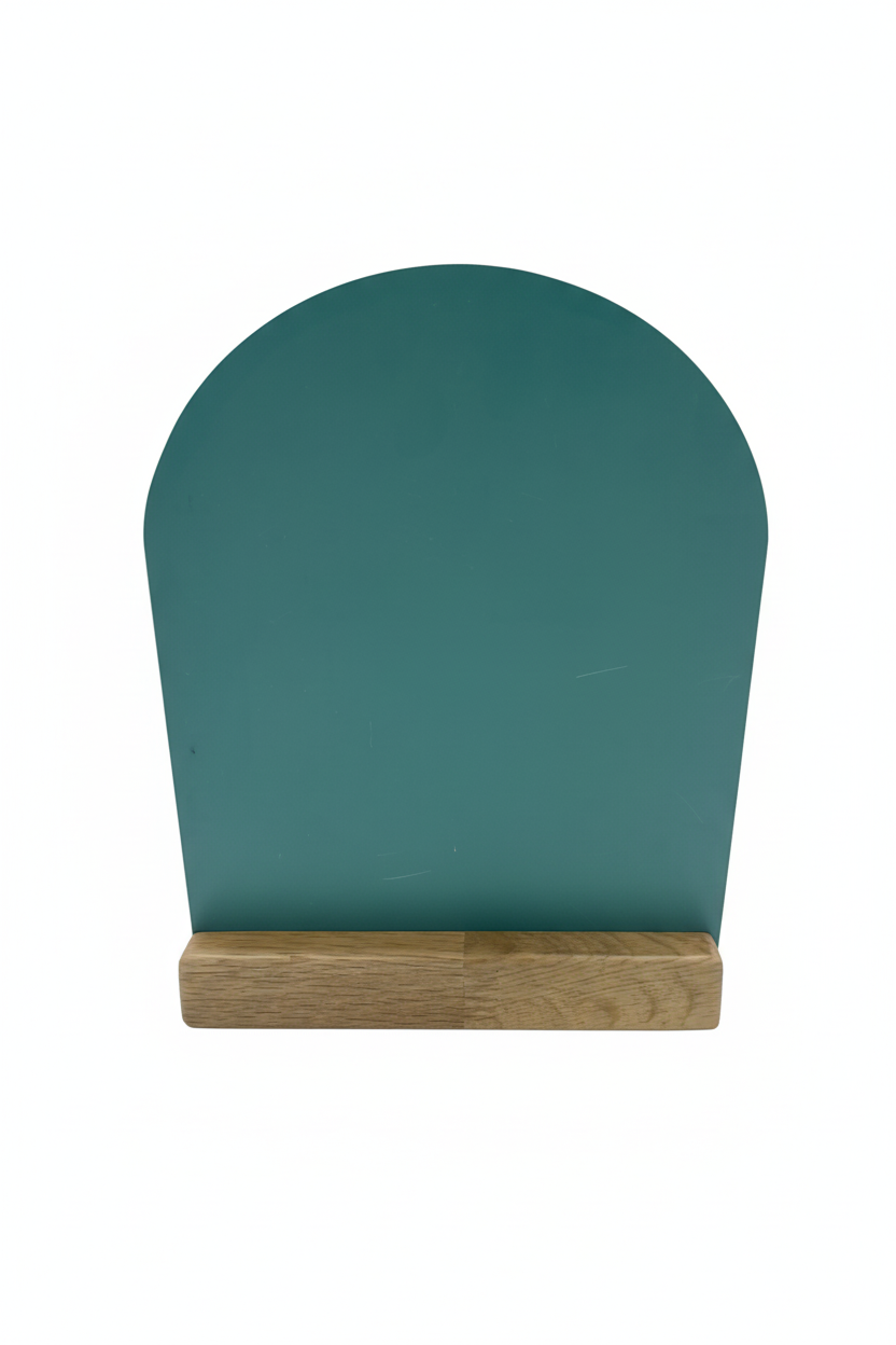 Yeşil aynalı mumluk - beyaz arka plan